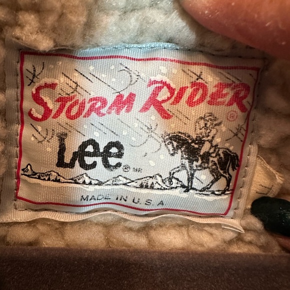 Vtg 70s Mens Lee STORM RIDER Denim Sherpa Lined Western Chore Jacket Coat Sz LL - Picture 7 of 7